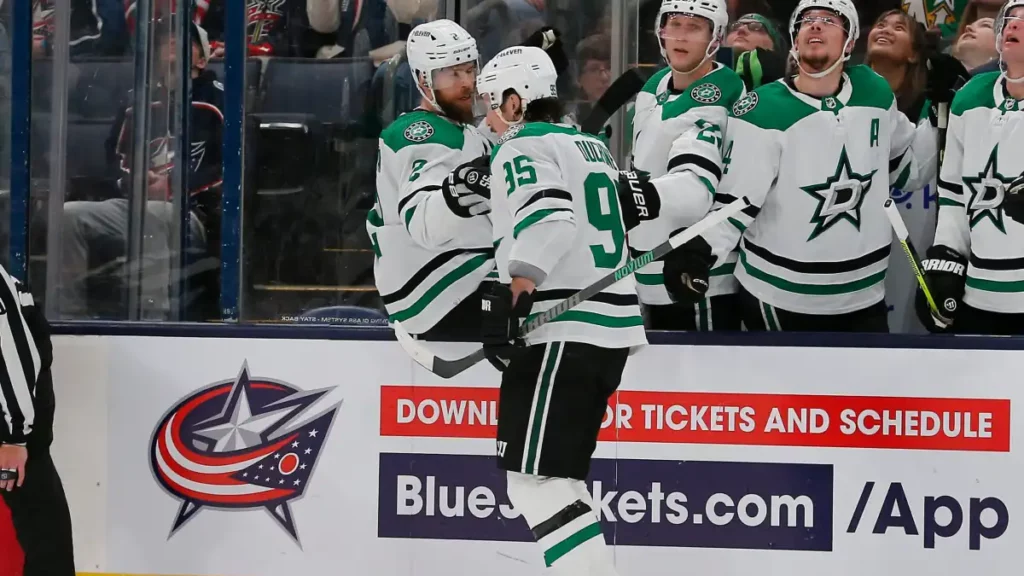 Dallas Stars bench