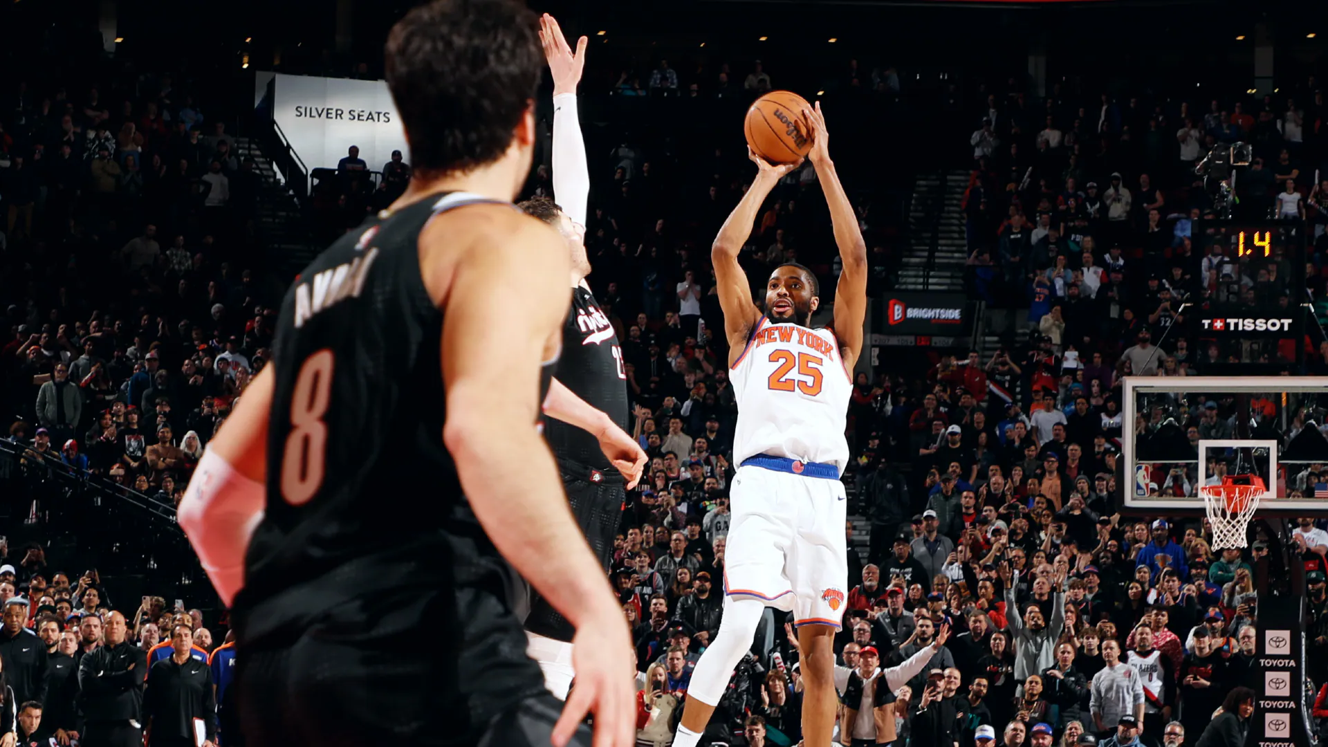 trailblazers vs knicks 2025